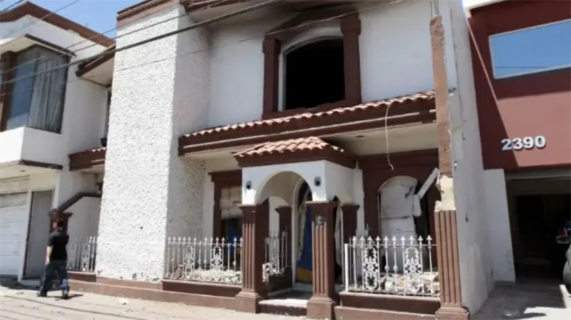 La casa de Culiacán en la que vivía Julio César Chávez. . Foto: Daniel Gámez/ Récord