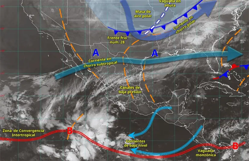 El frío más intenso se siente en las zonas serranas del norte del país. Imagen: Conagua