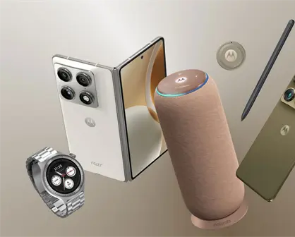Estos son los productos que Motorola lanz&oacute; en el CES 2026: celulares premium, bocina y m&aacute;s