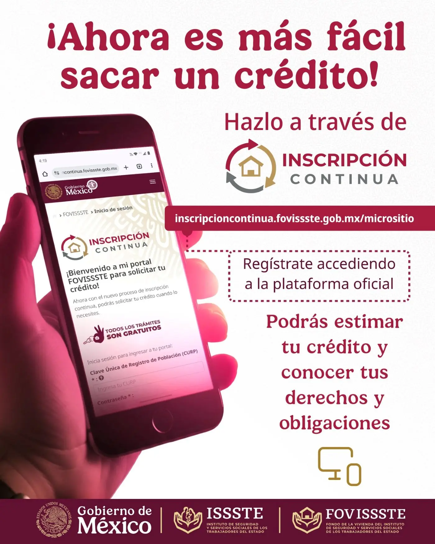 Préstamo personal del ISSSTE en 2026. Foto: Cortesía