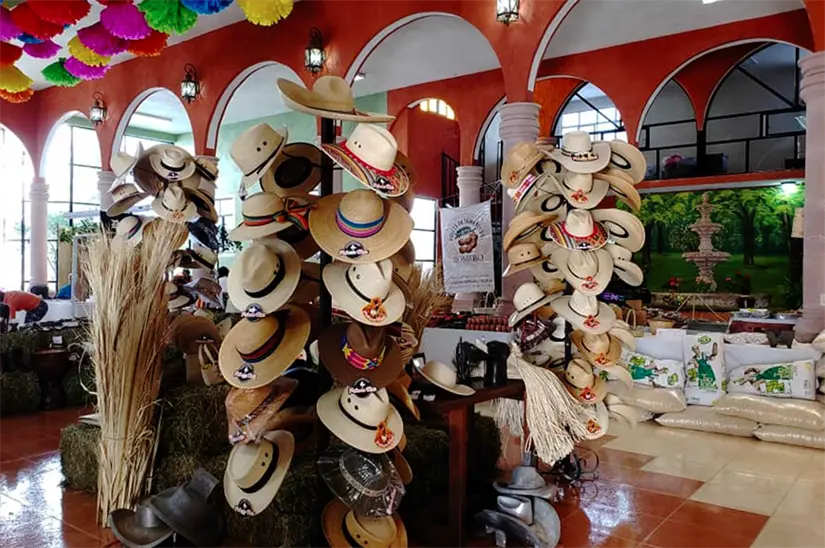 Elaboración de sombreros en Tierra Nueva, San Luis Potosí. Foto: cortesía.