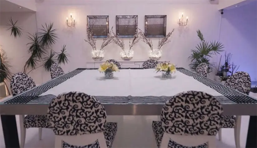 Área de comedor de la casa de Andrea Legarreta: Foto: Cortesía