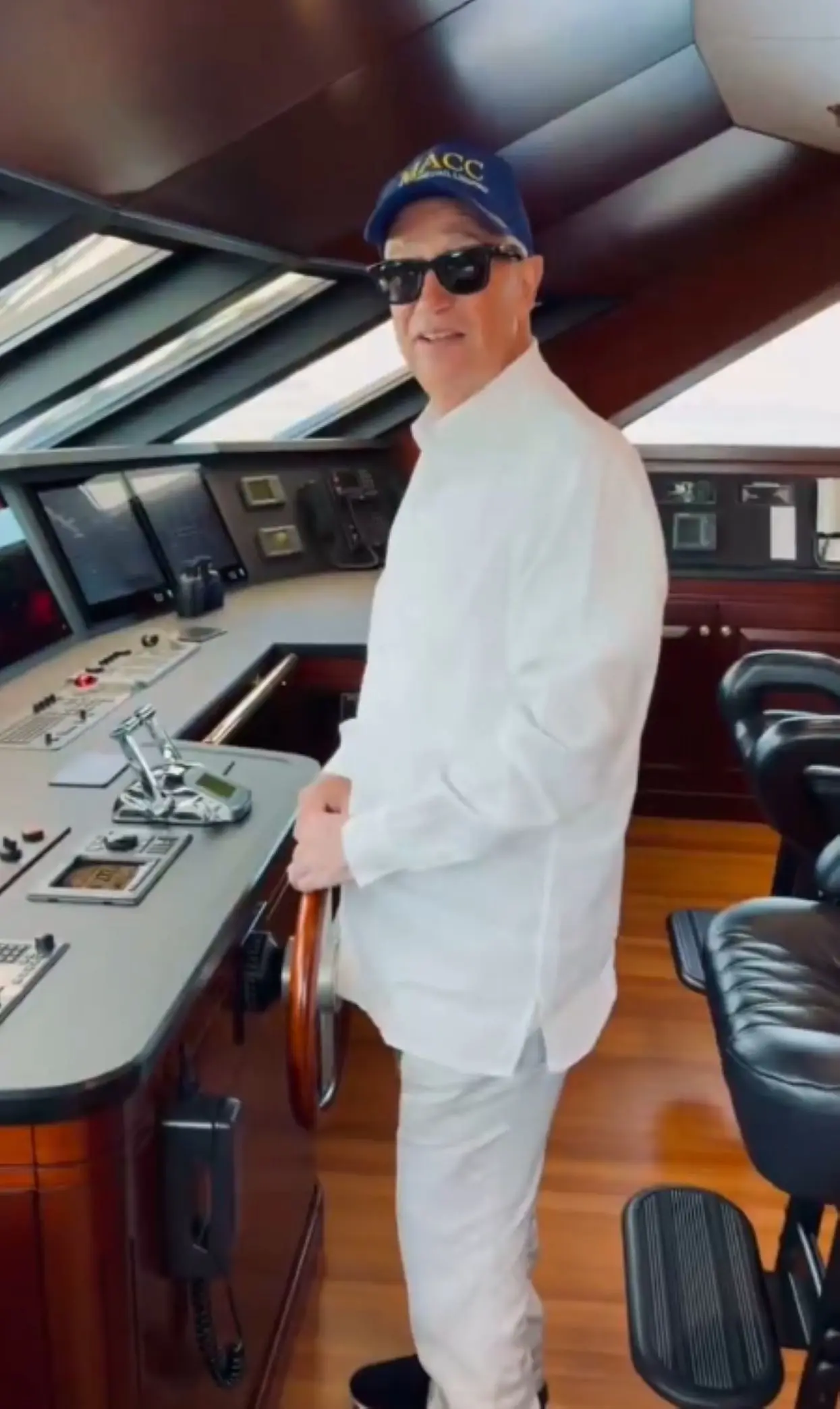 El yate del empresario Ricardo Salinas. Foto: X@RicardoBSalinas