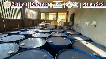 Marina asegura narcolaboratorio en Guerrero con 30 millones de pesos en sustancias químicas