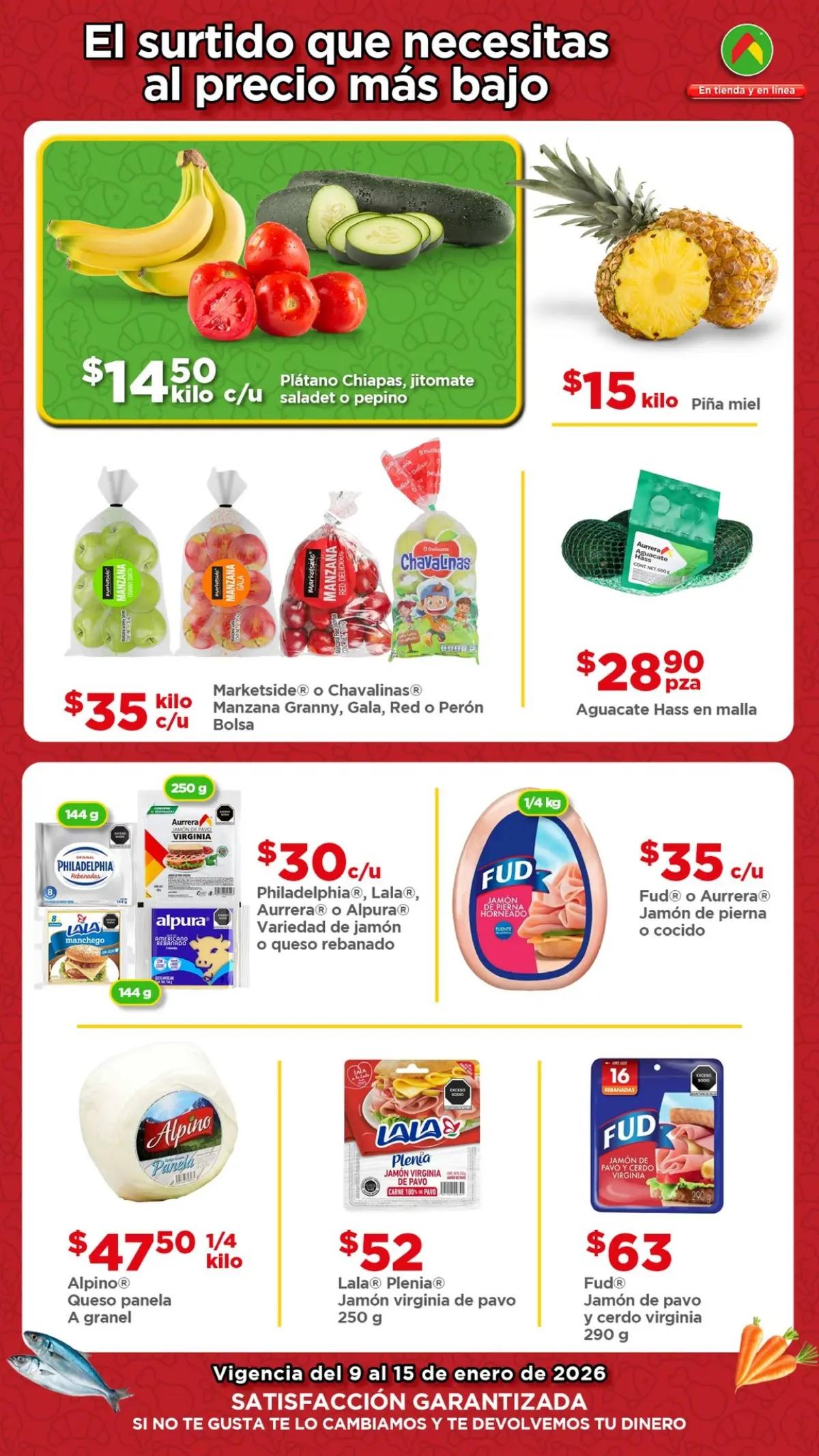 Encuentra las mejores ofertas en frutas y verduras en Bodega Aurrera.