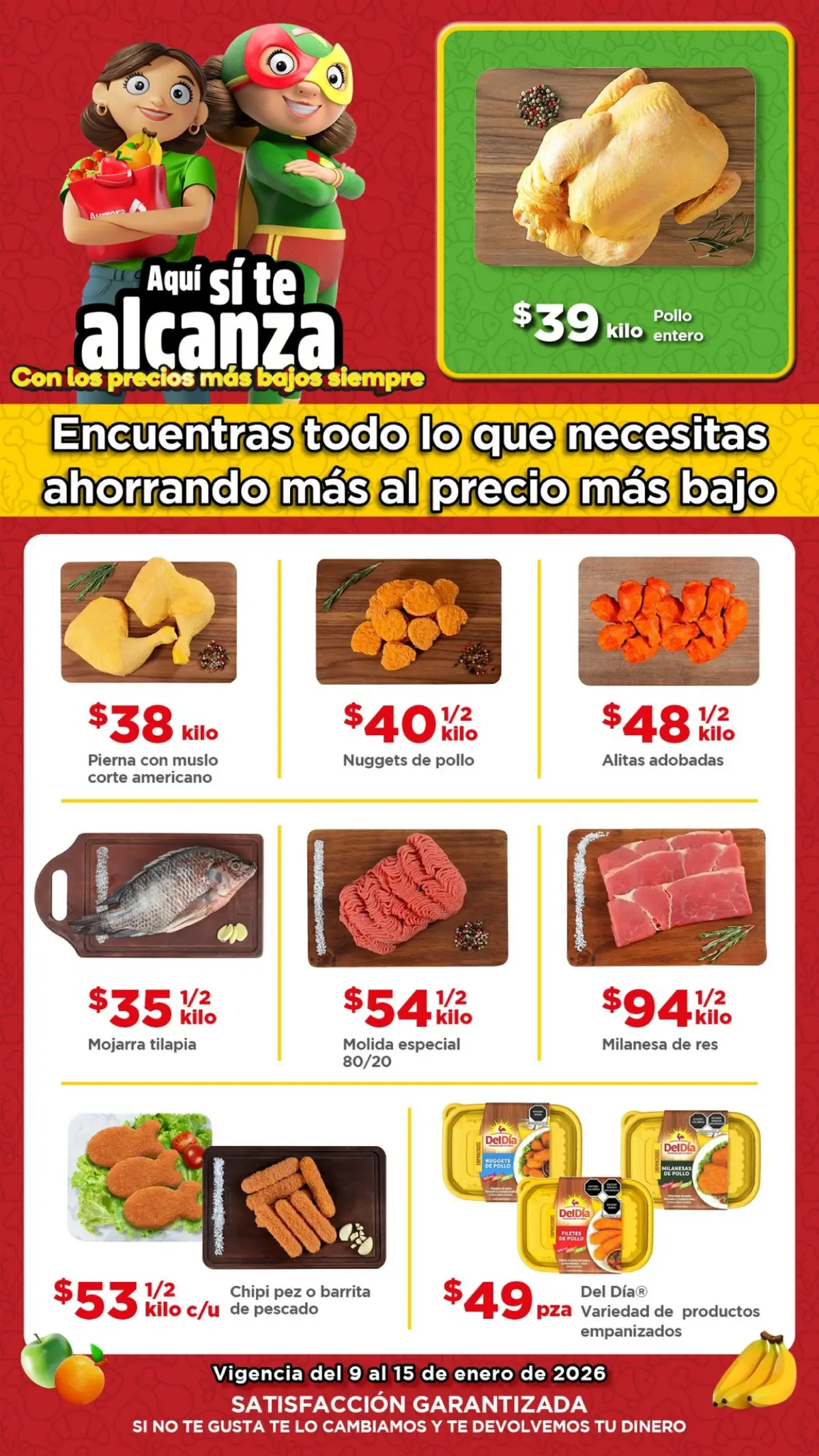 También puedes aprovechar ofertas en carnes y pescados de temporada.