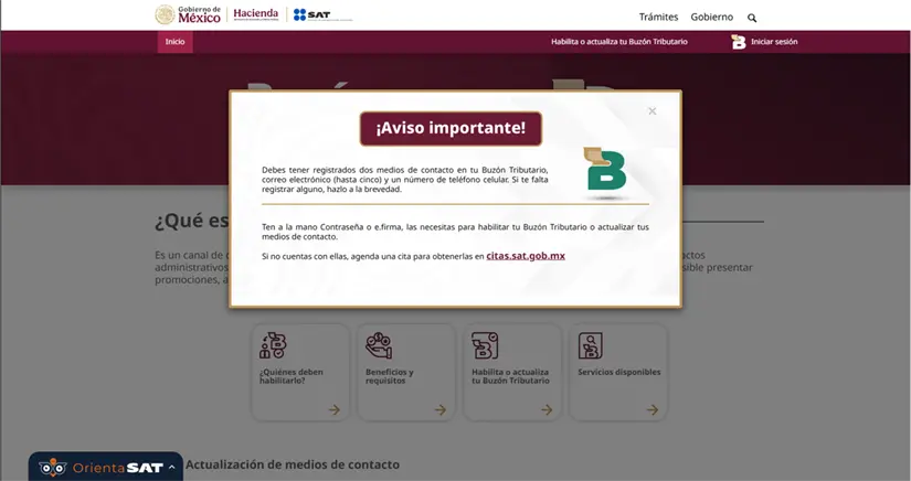 Así podrás activar el Buzón Tributario. Foto: Cortesía.