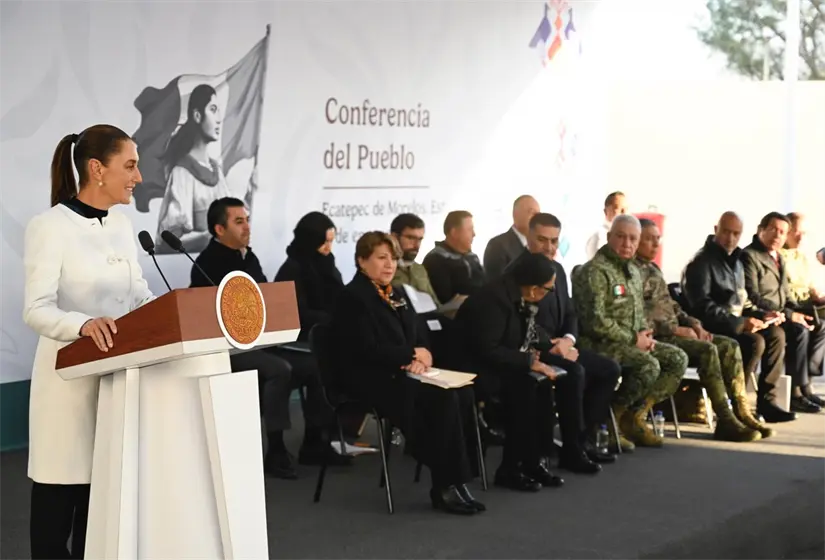 Claudia Sheinbaum durante la Mañanera