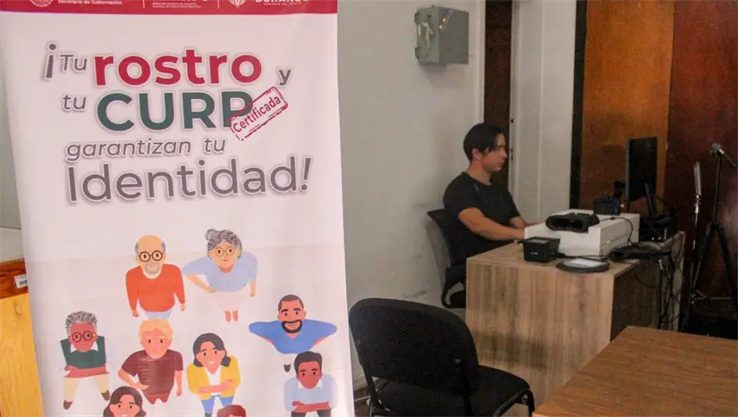 Módulos para tramitar la CURP Biométrica en Baja California. Foto: Cortesía