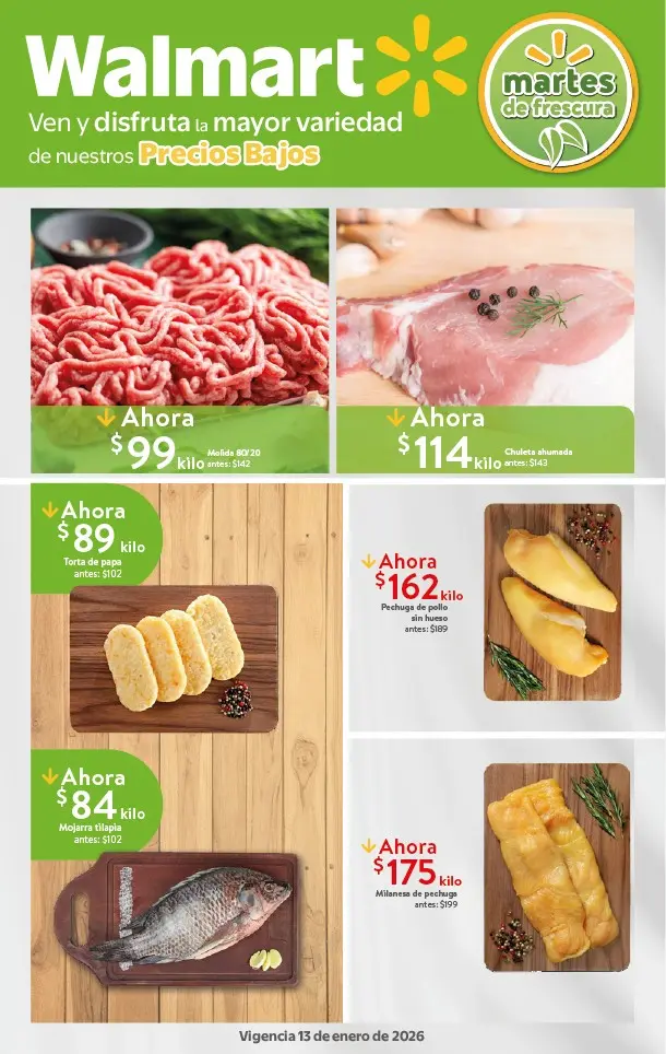 Ofertas en Carnes, pollos y pescados en el Martes de Frescura del 20 enero de 2026