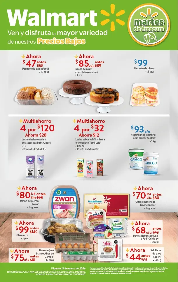 Conoce las ofertas que encontrarás en el Martes de Frescura de Walmart. Foto: Cortesía.