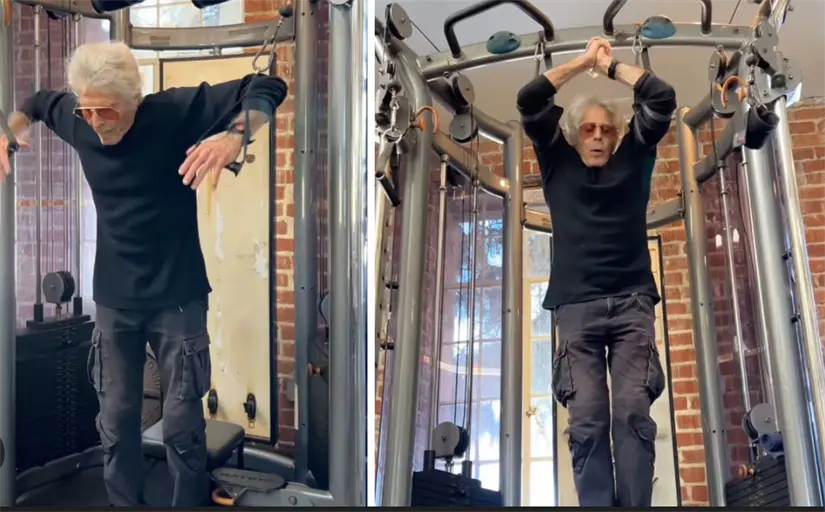 Actor Jorge Rivero muestra su rutina de entrenamiento. Foto: cortesía.