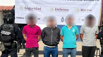 Ocho detenidos y arsenal asegurado durante operativo en Badiraguato, Sinaloa