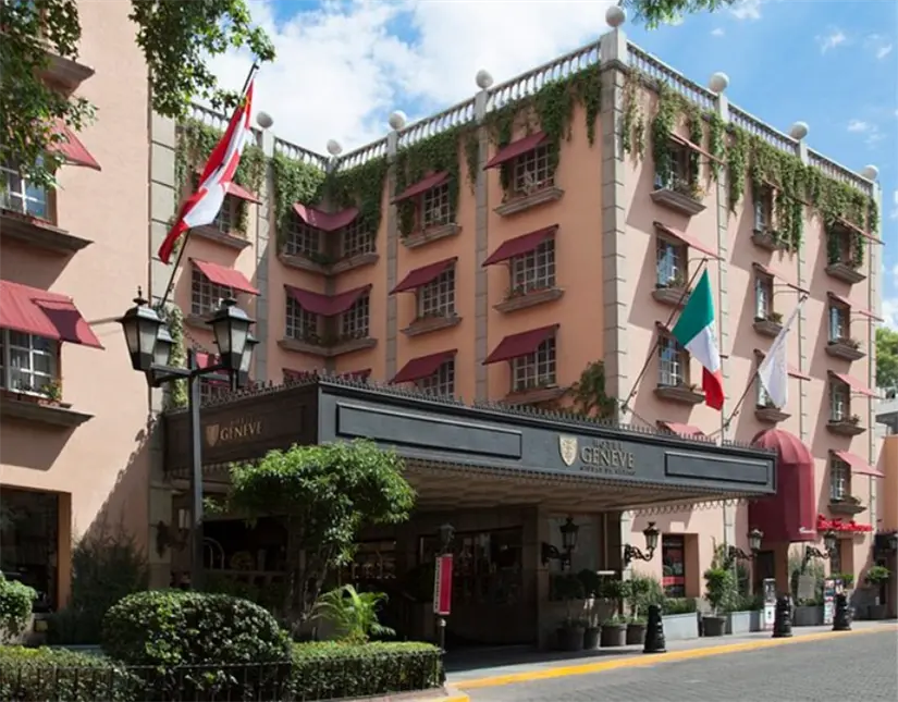 Hotel Geneve en CDMX. Foto: cortesía.