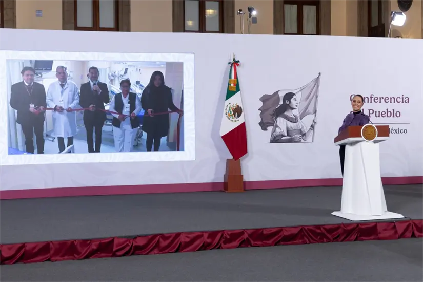  Inauguración de la sala de urgencias de un hospital en la CDMX