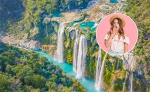 Así luce el impresionante santuario natural donde el agua cae desde más de 100 metros de altura
