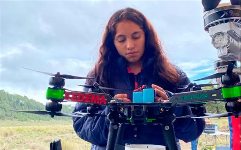 Su dron podría ayudar a comunidades de alto riesgo durante las lluvias, como lo es Veracruz. Foto: Cortesía