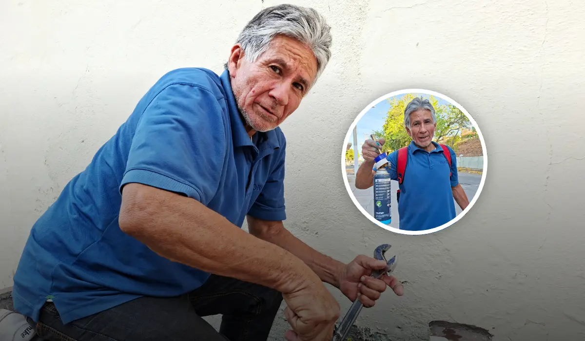 Miguel Ángel Sánchez Machado, plomero de más de dos décadas, transforma su oficio en un ejemplo de perseverancia, dedicación y confianza en cada hogar que asiste. Foto: Juan Madrigal