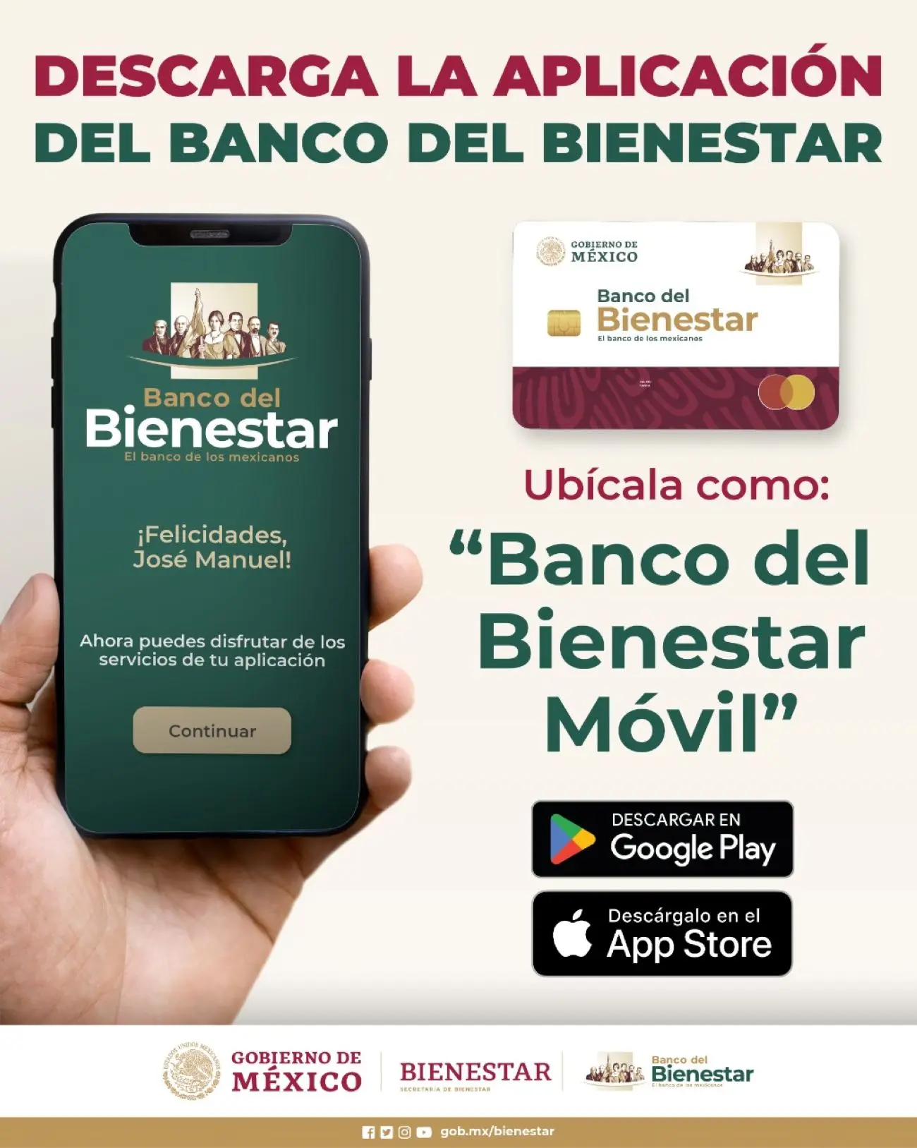 App del Banco del Bienestar. Foto: Cortesía.