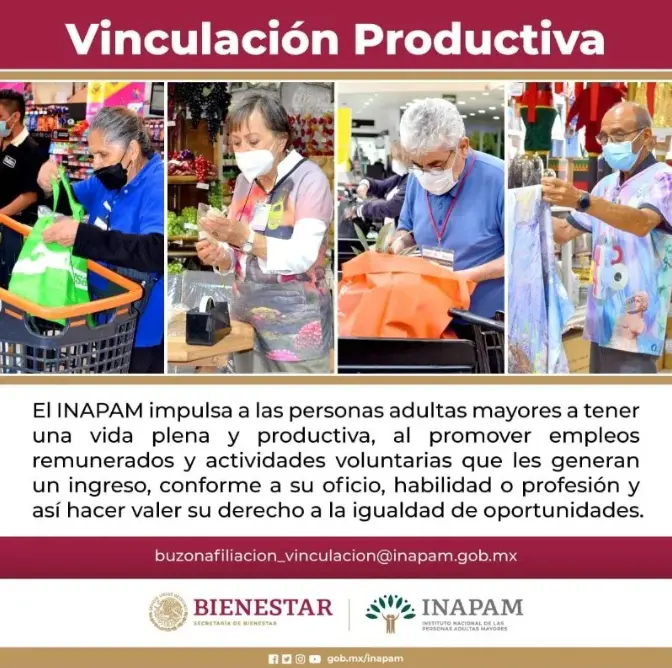 Programa de Vinculación Productiva del INAPAM. Foto: cortesía.