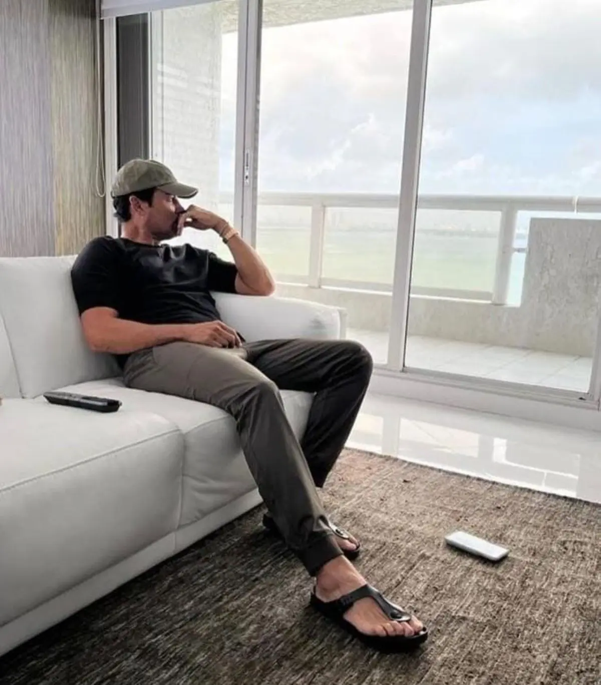 Chayanne tiene una gran vista a la playa desde su residencia. Foto: Instagram