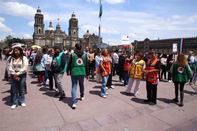 Este simulacro es exclusivo de CDMX. Foto: Cortesía