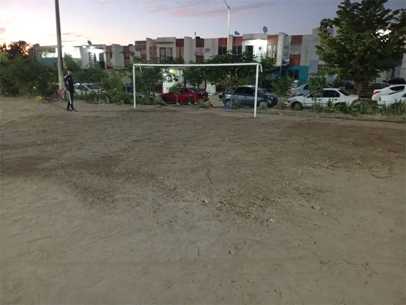 La cancha del Rasac FC quedó en perfectas condiciones para los niños y jóvenes del fraccionamiento.