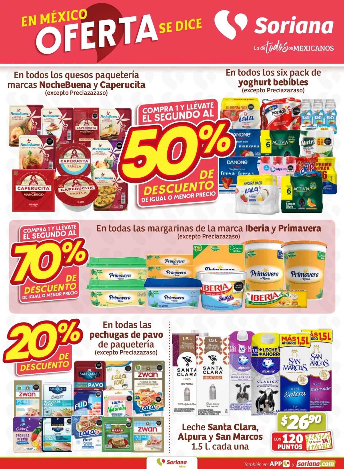 Tampoco faltan las habituales ofertas en despensa. Imagen: Soriana
