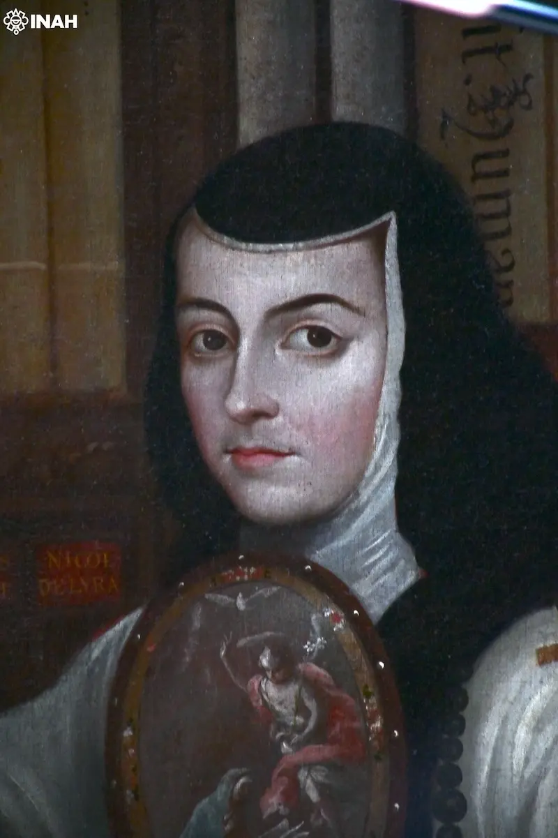 INAH y UNAM analizan el icónico retrato de Sor Juana pintado por Miguel Cabrera