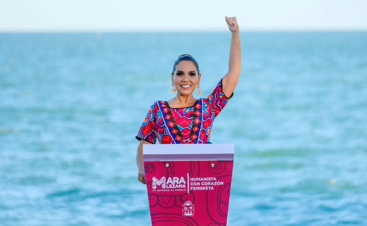 La gobernadora de Quintana Roo también se consolidó como la mandataria mejor evaluada del 2025. Foto: Cortesía