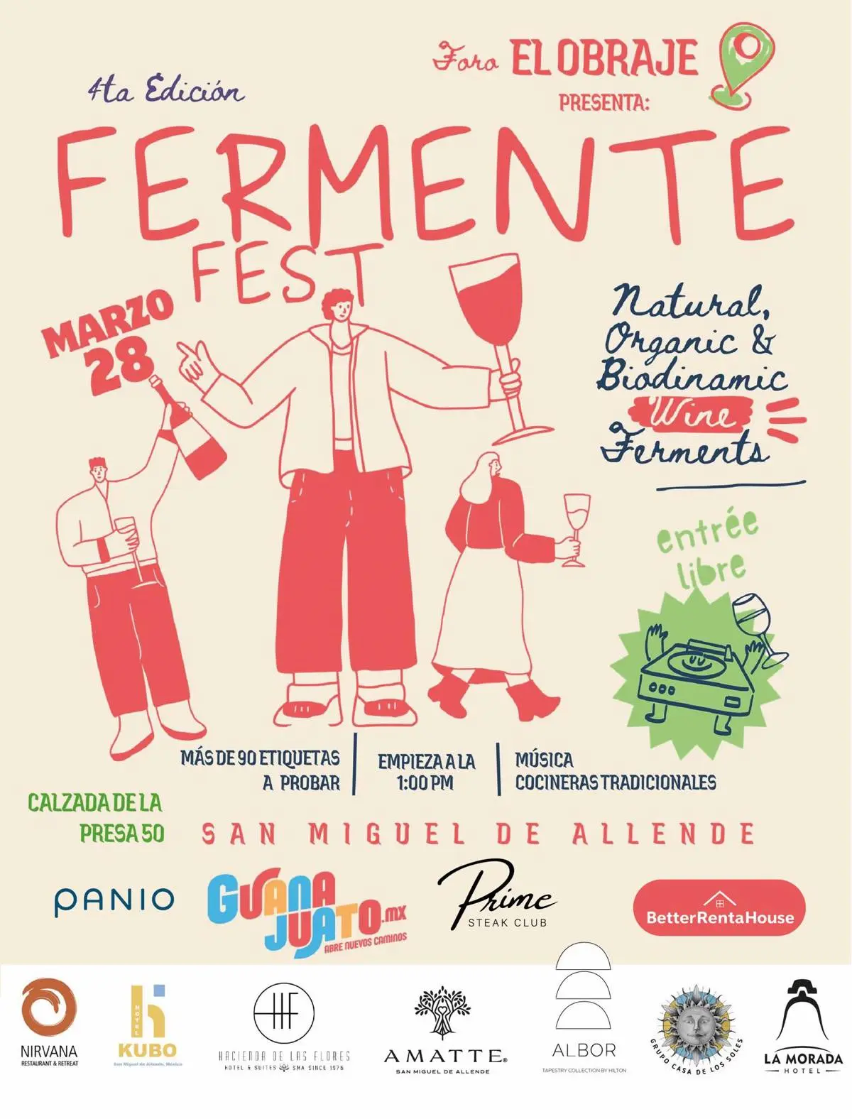 La fiesta de de fermentos ya está a punto de inciar en San Miguel de Allende. Foto: Cortesía.