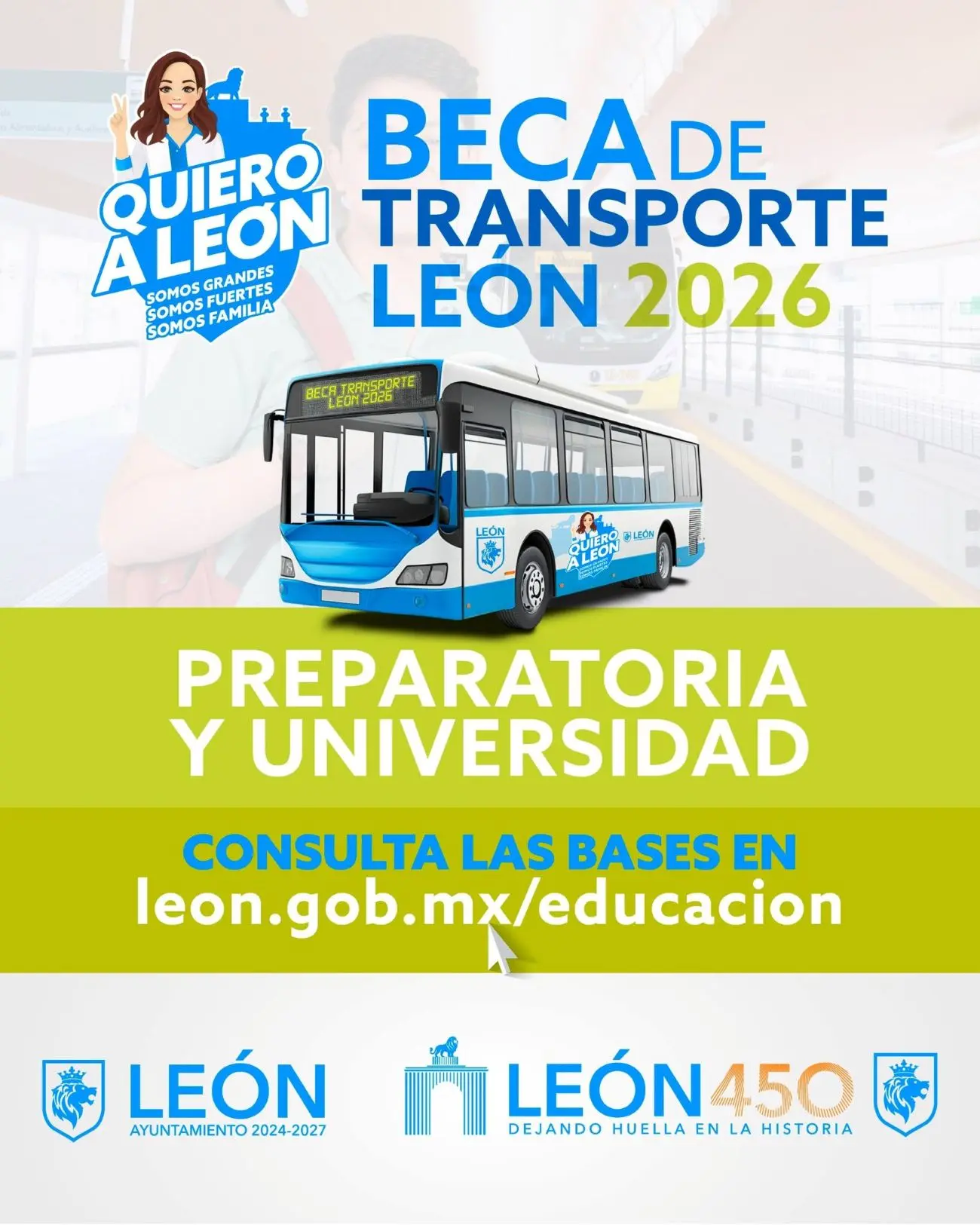 Beca de Transporte de primaria hasta universidad. Foto: Cortesía.