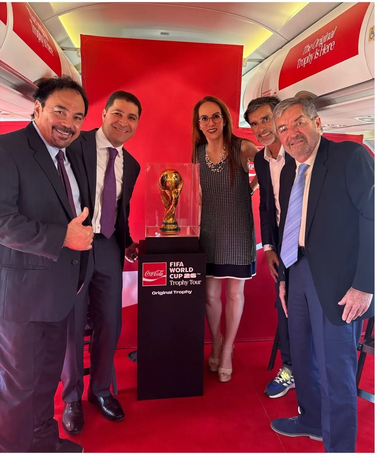 Así se ve el trofeo de la Copa Mundial 2026. Foto: Cortesúa