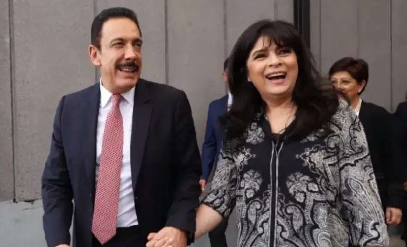 Victoria Ruffo se casó con Omar Fayad. Foto: Cortesía