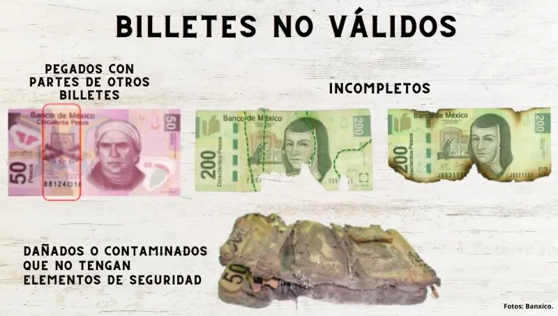 Ejemplo de billetes. Foto: Cortesía