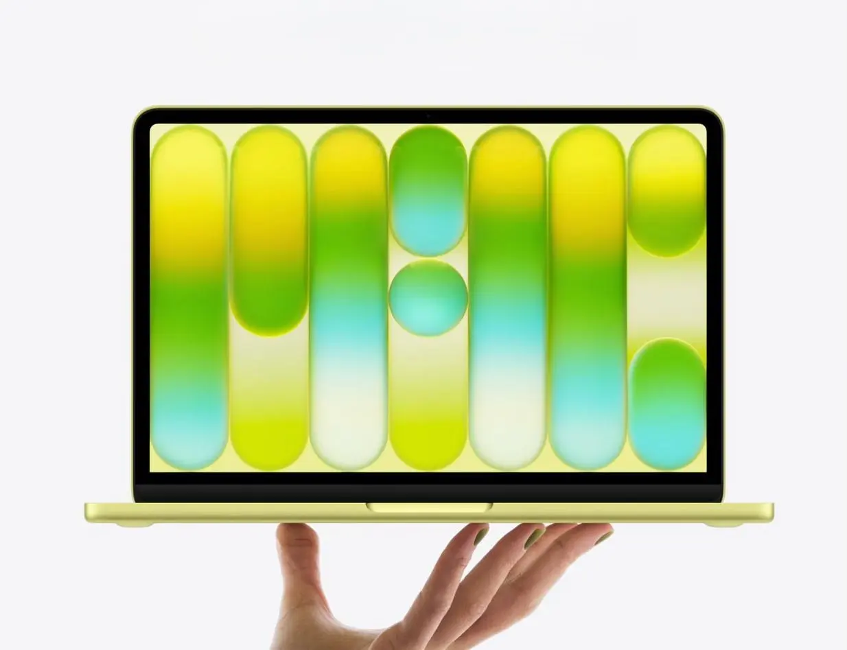 La nueva laptop de Appe salió con diseño de aluminio y en varios colores. Foto: Cortesía