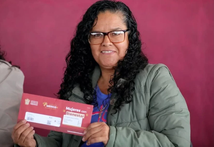 Ya comenzaron los depósitos de Mujeres con Bienestar en el Estado de México. Foto: Cortesía