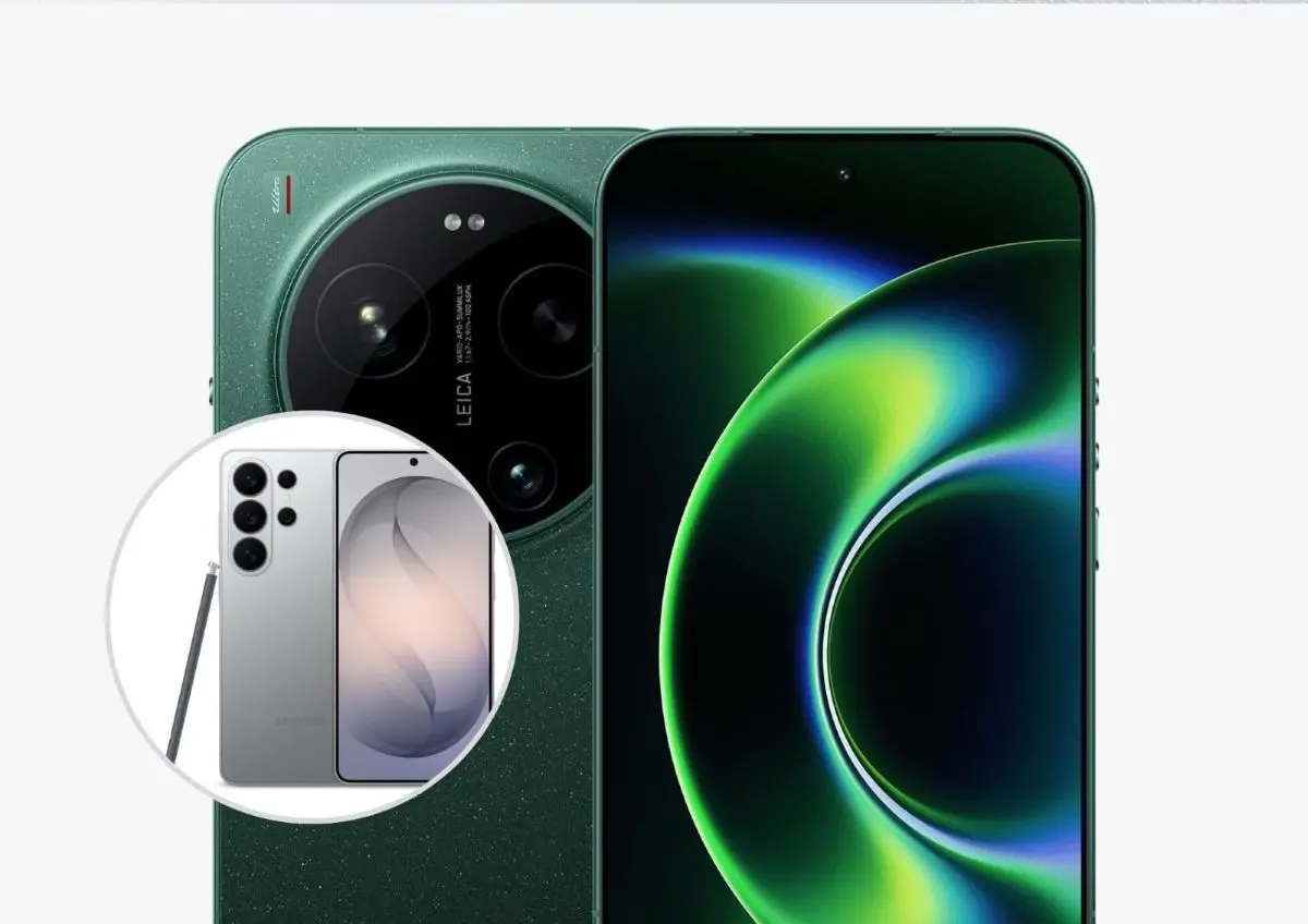 Comparativa del Xiaomi 17 Ultra y el Samsung Galaxy S26 Ultra. Foto: Cortesía