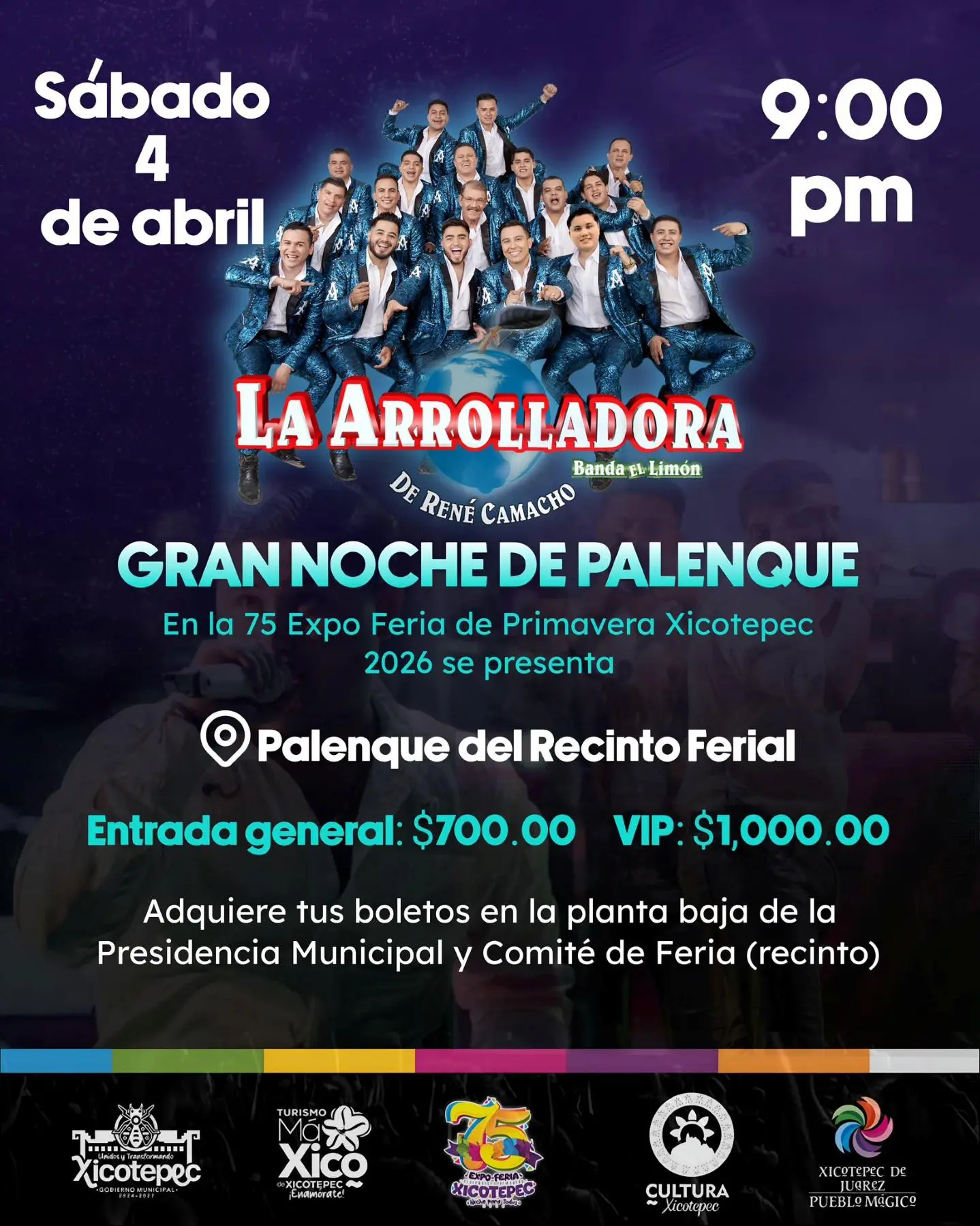 Palenque de la Feria de Xicotepec 2026. Foto: Cortesía