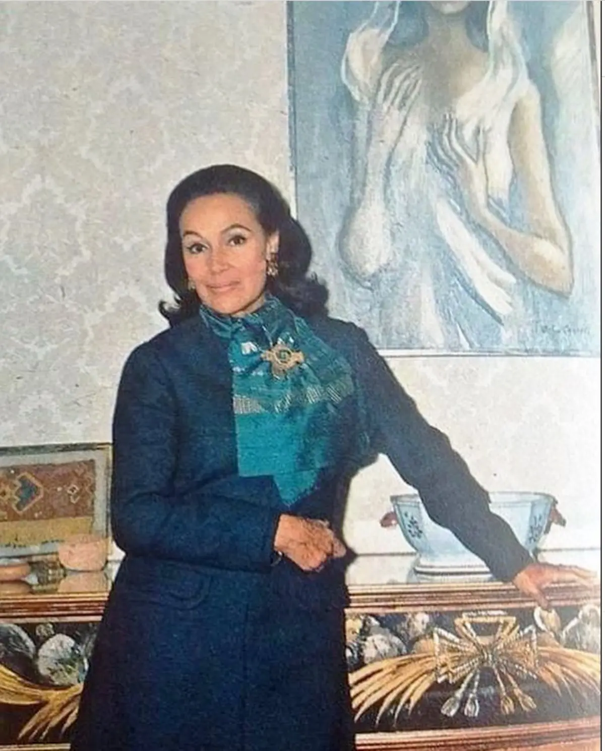 Dolores del Rio en su casa de Coyoacán. Foto. instagram