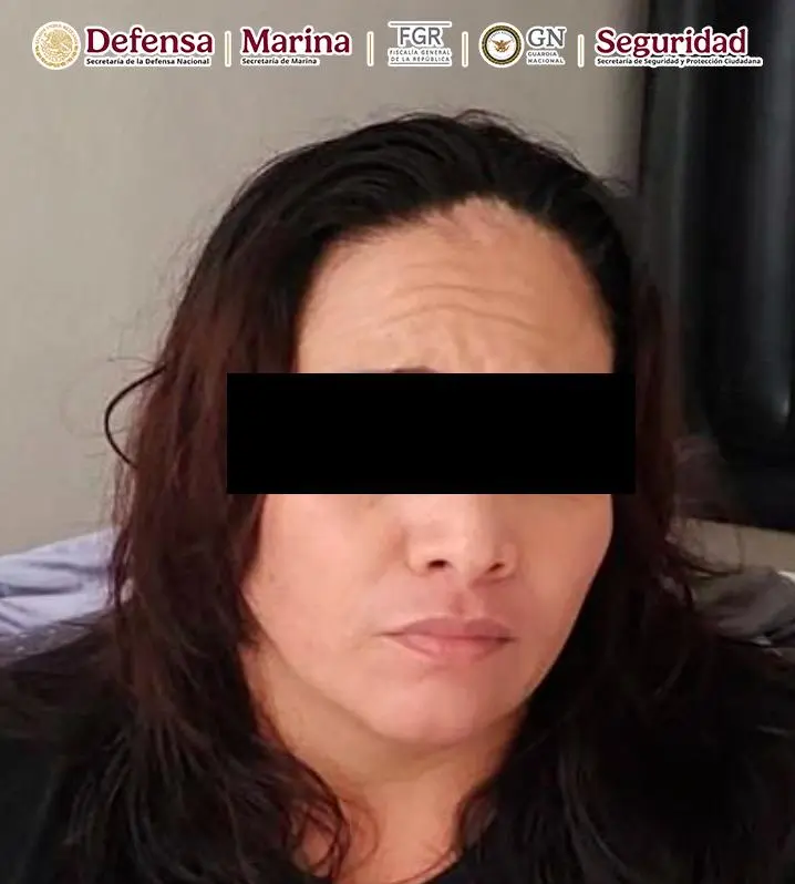 Una de las detenidas.