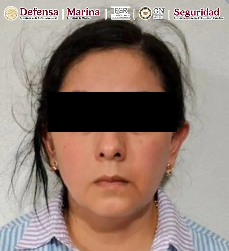 Una de las mujeres detenidas.