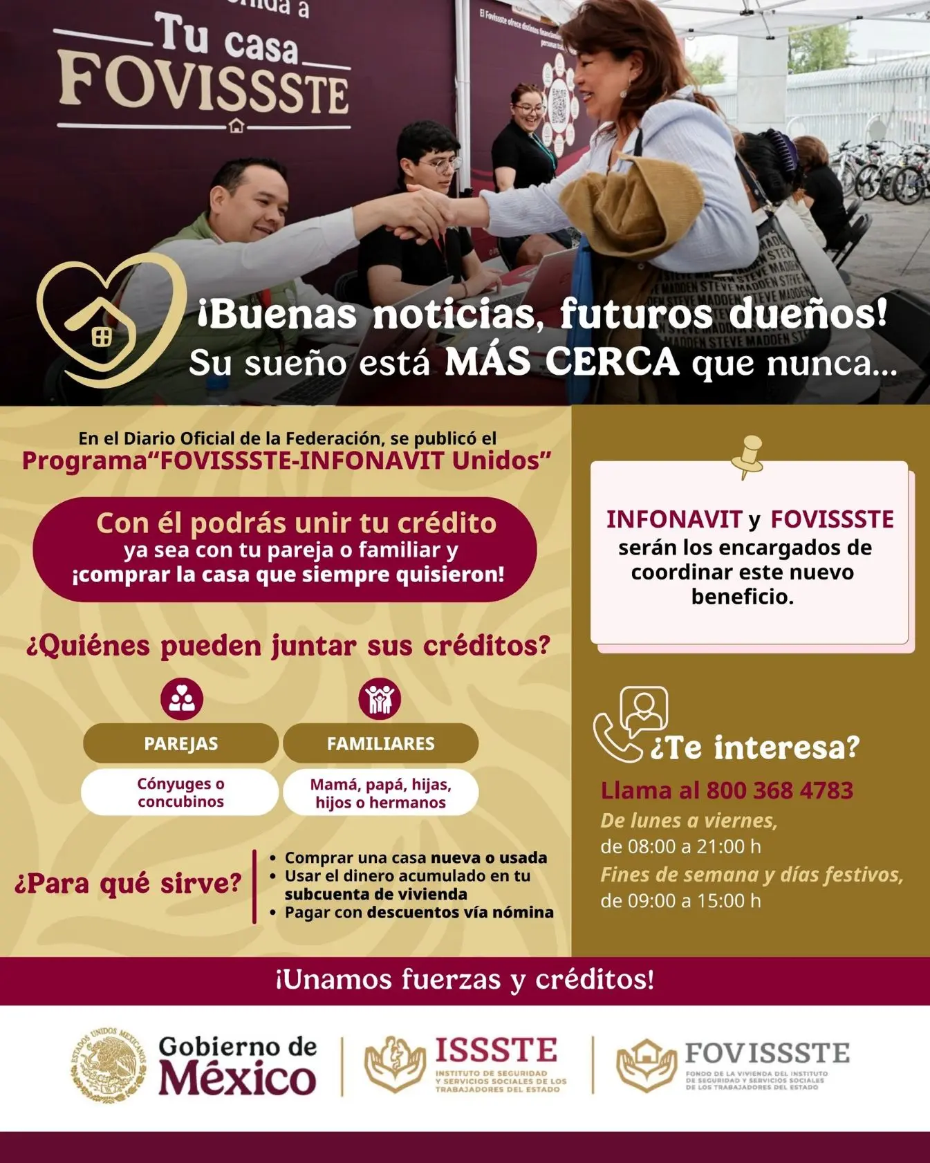 Crédito Conyugal Fovissste-Infonavit. Foto: Cortesía