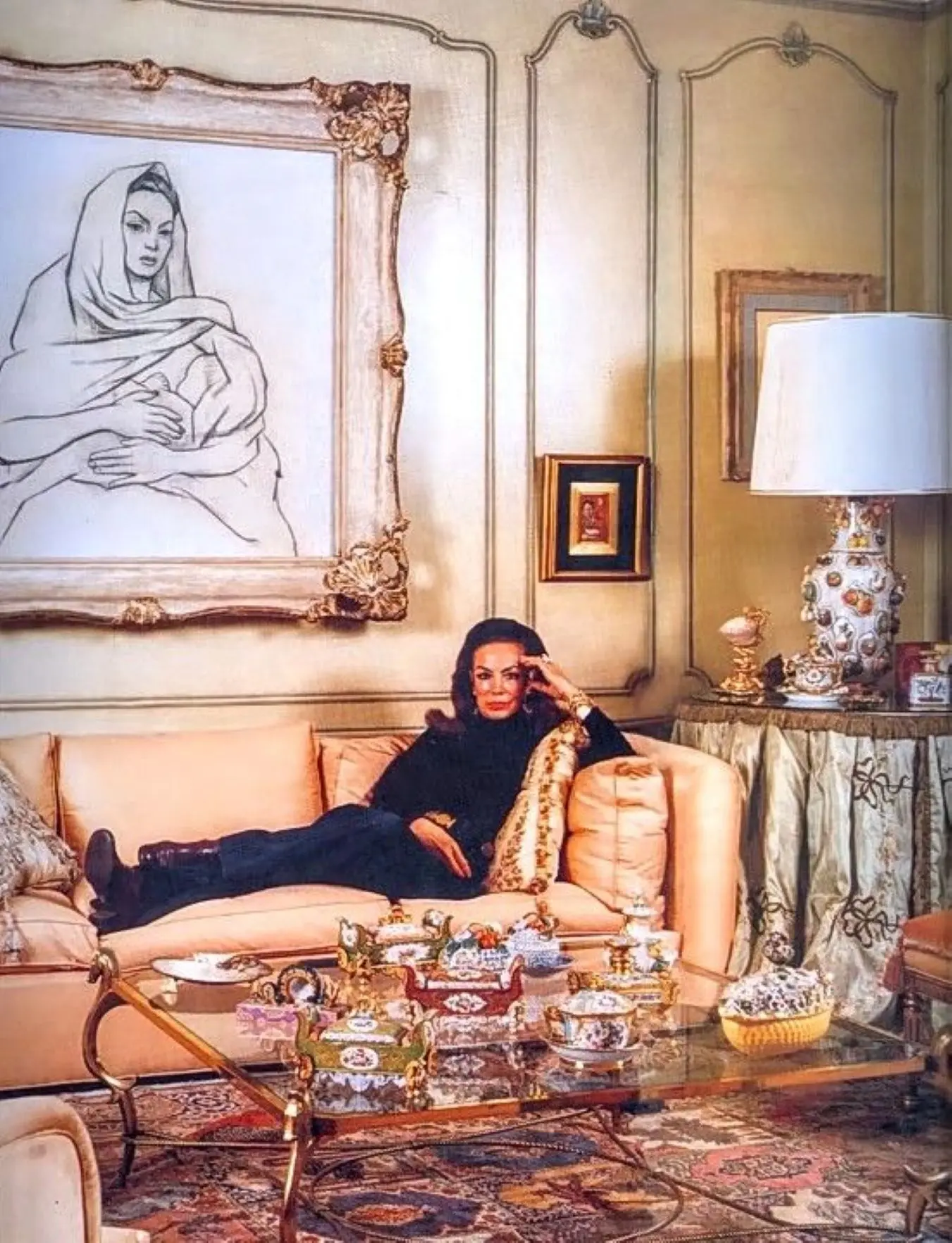 La sala en la casa de 