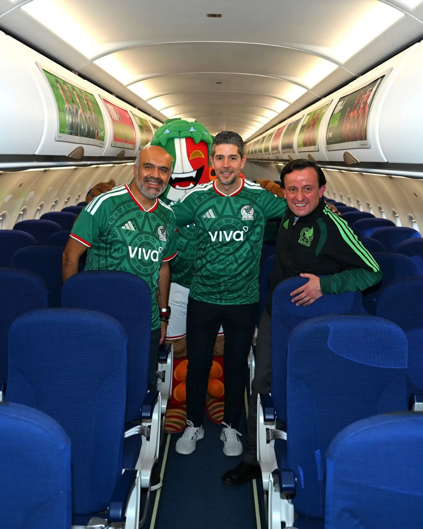 Avión de la Selección Mexicana conmemorativo del Mundial. Foto: Cortesía