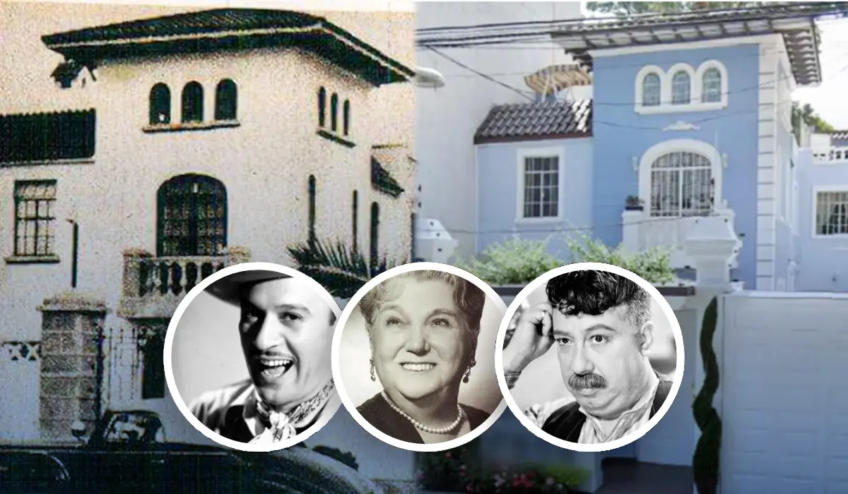Así eran la casa de Pedro Infante, Sara García y Joaquín Pardavé. Foto: Cortesía