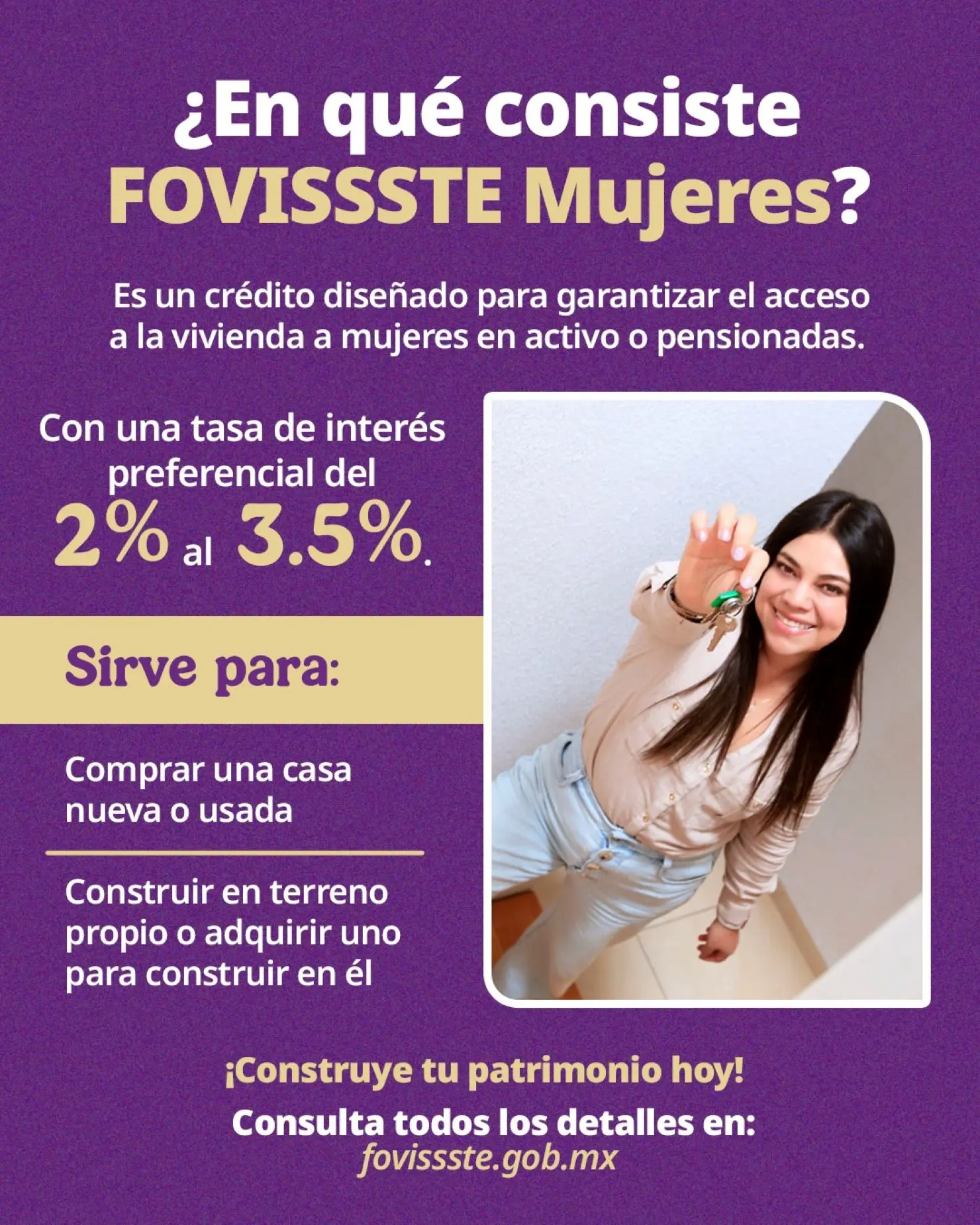 Programa Fovissste Mujeres. Foto: Cortesía