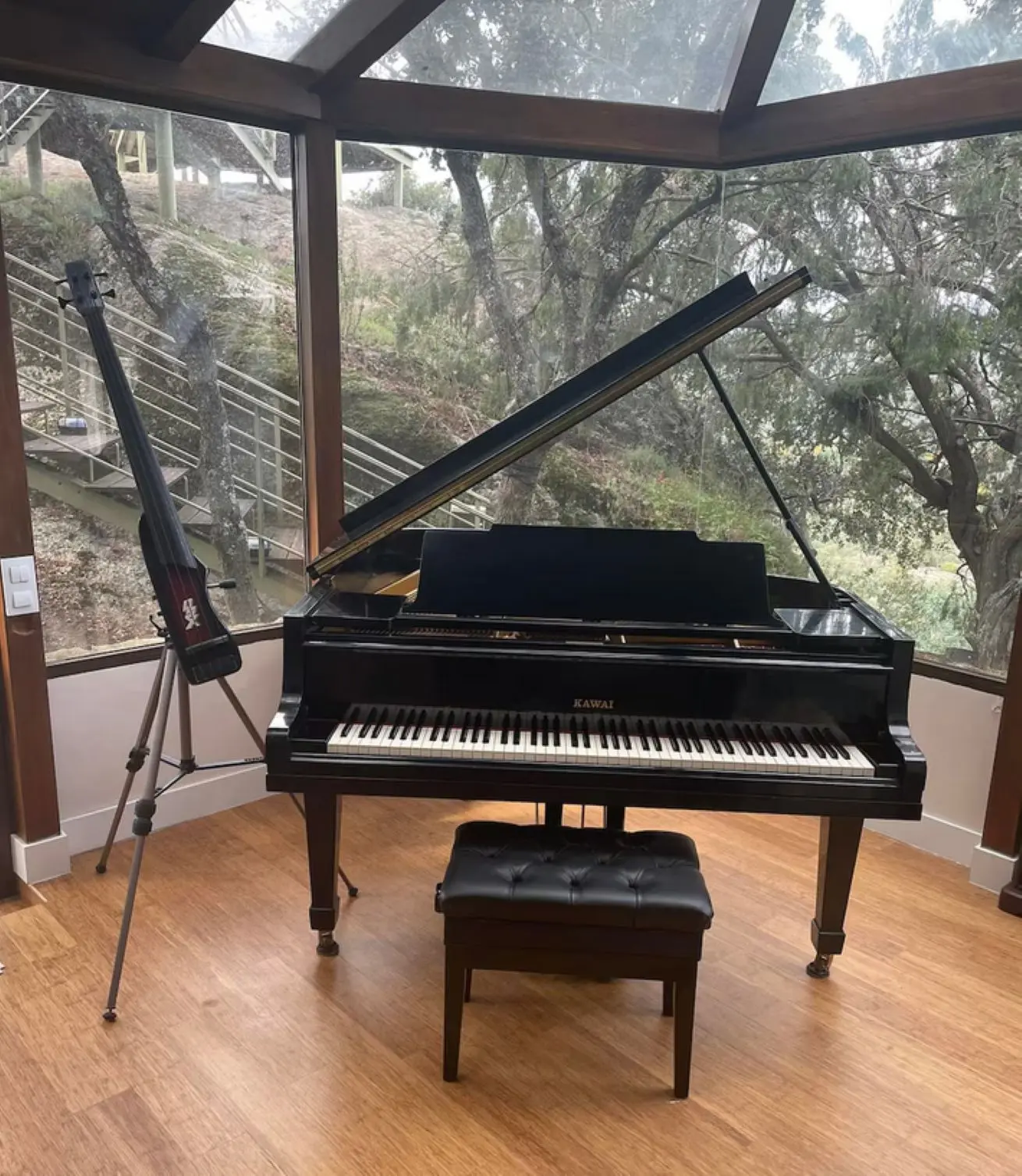 La habitación de música en la propiedad de Dúrcal. Foto, Instagram