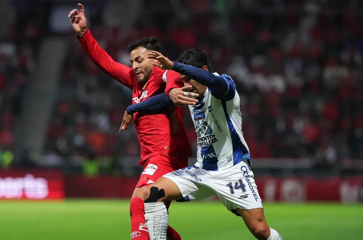 Pachuca y Toluca se enfrentan en un duelo. Foto: Cortesía
