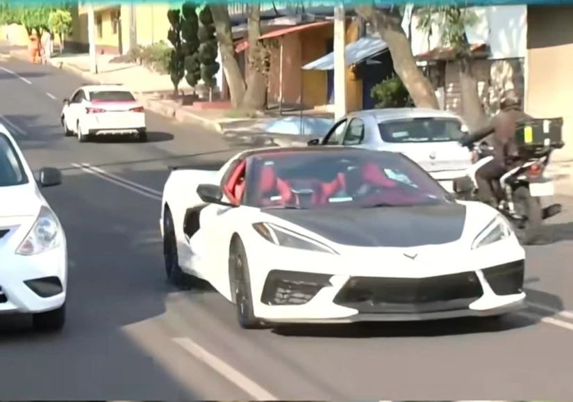 El Corvette Stingray de Uriel Antuna. Foto: AS
